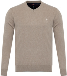 TRIKKO - SWETER MĘSKI - V 501 TOPRAK