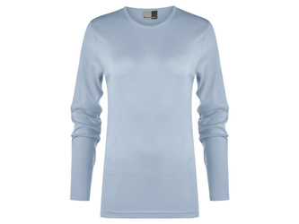 KOSZULKA PROMODORO WOMEN'S INTERLOCK-T LONGSLEEVE BABY BLUE 3465A-BB - BŁĘKITNY