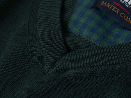 SWETER MĘSKI V-NECK - 200 ZIELONY