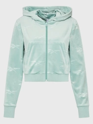 REEBOK - BLUZA DAMSKA Z KAPTUREM -  CL ENERGY Q4 VELOUR FZ HH9803