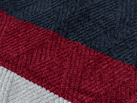 SWETER MĘSKI - S8668 GRANAT-BORDO-SZARY