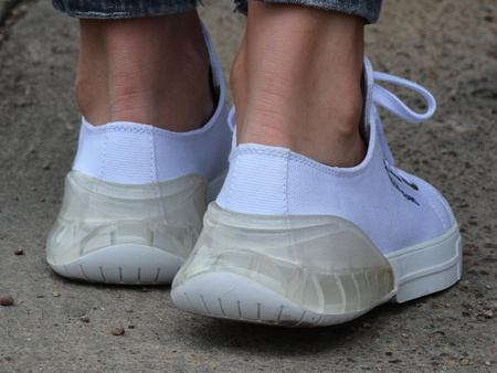 BUTY CALVIN KLEIN JEANS MYRTIE WHITE/CLEAR (B4R0765)