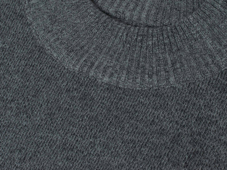 SWETER MĘSKI Z PÓŁGOLFEM - K6010 JASNOSZARY