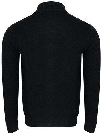 SWETER MĘSKI Z PÓŁGOLFEM ROZPINANY - 59B3605-3