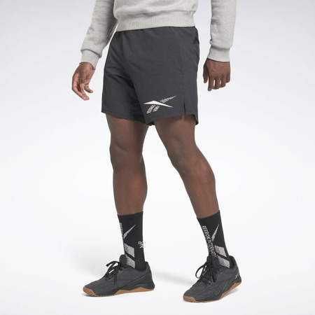 REEBOK - SZORTY SPORTOWE MĘSKIE - TS STRENGTH GFX SHORT 2.0 HG4071