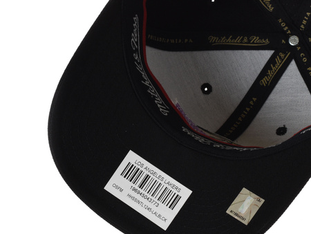 MITCHELL & NESS - CZAPKA Z DASZKIEM - LOS ANGELES LAKERS HHSSINTL1245-LALBLCK