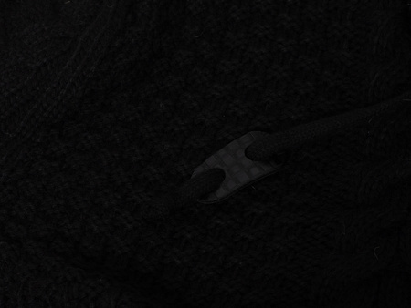 CLUB JU PARIS - SWETER MĘSKI Z PÓŁGOLFEM - CJU 51251 152/CZARNY