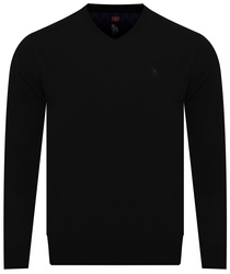 SWETER MĘSKI - V 501 SIYAH