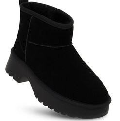 SKÓRZANE BOTKI DAMSKIE - SOLO SOPRANI COUTURE - SSW521P30/01 LEA SUEDE