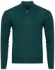 MUST PARKOUR - SWETER MĘSKI Z PÓŁGOLFEM - S8205 ZIELONY