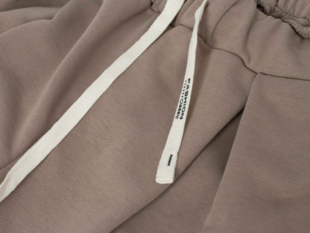 FASHION - KOMPLET DRESOWY DAMSKI - ID8871 JASNOBRĄZOWY