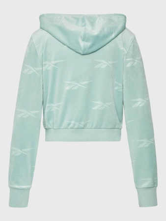 REEBOK - BLUZA DAMSKA Z KAPTUREM - CL ENERGY Q4 VELOUR FZ HH9803