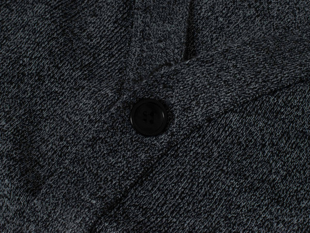 KARDIGAN MĘSKI ROZPINANY NA GUZIKI - S8161 JASNOSZARY