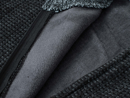 SWETER MĘSKI ROZPINANY - S8627 CIEMNOSZARY