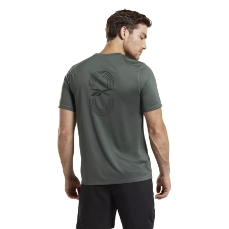 REEBOK- T-SHIRT MĘSKI - RUNNING GFX TEE HT3720