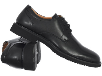 B ORIGINALS - BUTY WIZYTOWE MĘSKIE - HA230834A-10/BLACK