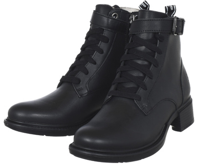 Buty damskie U.S. POLO ASSN. - BEGGY006 LTH-BLK - botki