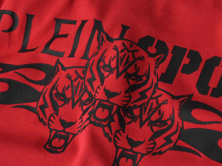 PLEIN SPORT - KOSZULKA MĘSKA POLO - PS25MPL02/13 RED