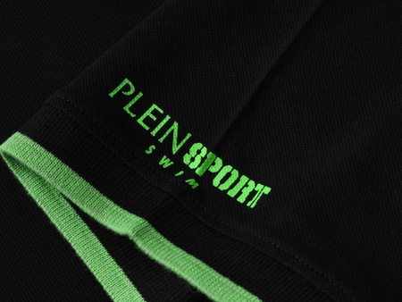 PLEIN SPORT - KOSZULKA MĘSKA POLO - PS25MPL02/02 BLACK