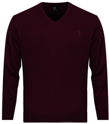 SWETER MĘSKI - V 3010 BORDOWY ID8361