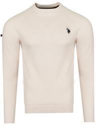 U.S. POLO ASSN. - SWETER MĘSKI MIEL US40 187 014 002056 308
