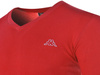 T-shirt v-neck męski Kappa (304KZNO A20) Czerwony
