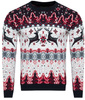SWETER MĘSKI - 70213 CZARNY ŚWIĄTECZNY