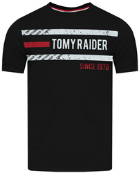 JUMPER - T-SHIRT KOSZULKA MĘSKA - 3037 CZARNY