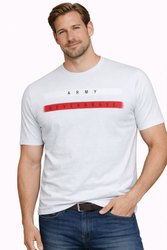 JUMPER - T-SHIRT KOSZULKA MĘSKA - 3033 BIAŁY