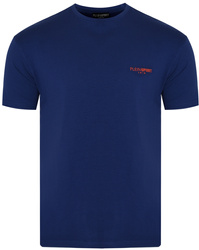 PLEIN SPORT - KOSZULKA MĘSKA - PS25MTS04/1420 NAVY/ORANGE