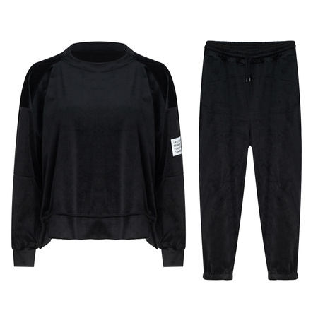 FASHION - KOMPLET DRESOWY DAMSKI - ID8875 CZARNY