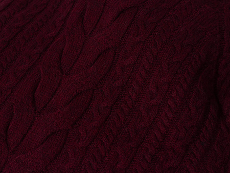 SWETER MĘSKI Z GOLFEM - 02328/BORDO