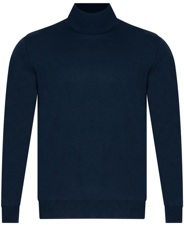 SWETER MĘSKI Z GOLFEM - WS3321 GRANATOWY