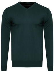 SWETER MĘSKI V-NECK - 200 ZIELONY