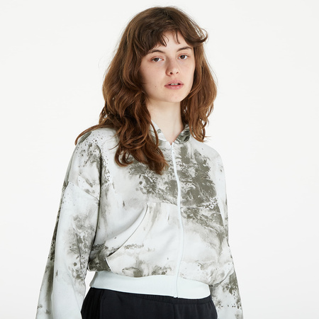 REEBOK - BLUZA DAMSKA Z KAPTUREM CROP TOP - CL CLOUD SPLATTER FULLZIP H58674