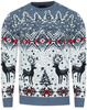 SWETER MĘSKI - 2310 NIEBIESKI ŚWIĄTECZNY