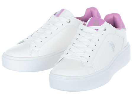 BUTY DAMSKIE - U.S. POLO ASSN. - YVONNE001A-WHI-FUX01