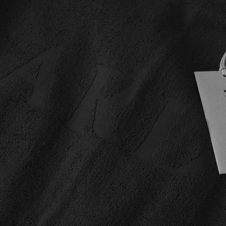 TRUSSARDI - RĘCZNIK PLAŻOWY - TRU2MTW01 BLACK