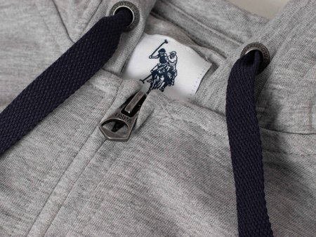 U.S. POLO ASSN. - BLUZA MĘSKA Z KAPTUREM - HOODED SWEATJACKET 162 62510 52191 282