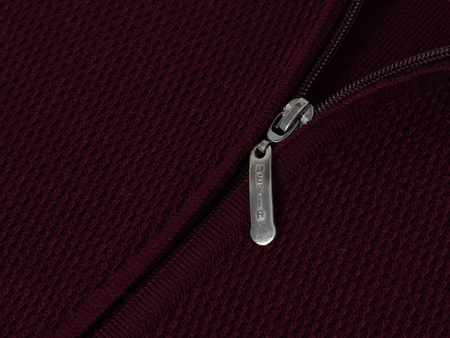 SWETER MĘSKI ROZPINANY - H206 BORDOWY