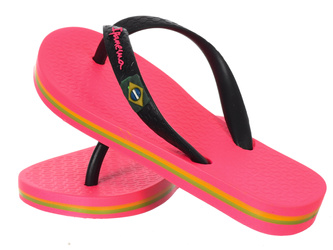 IPANEMA - JAPONKI DZIECIĘCE - CLAS BRASILL II 20505 PINK/BLACK