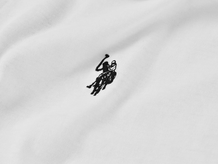 U.S. POLO ASSN. - T-SHIRT MĘSKI CREW NECK - BIAŁY