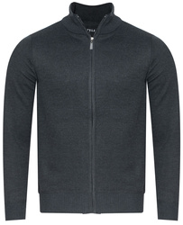 SWETER MĘSKI Z PÓŁGOLFEM ROZPINANY - 59B3605-5