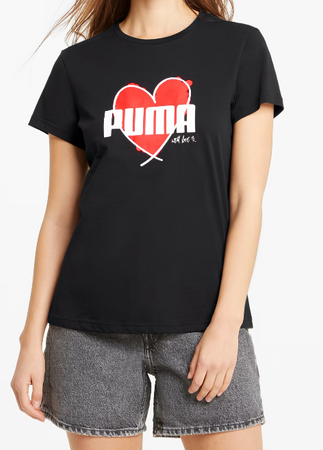 PUMA - T-SHIRT KOSZULKA DAMSKA - HEART TEE 587897-01