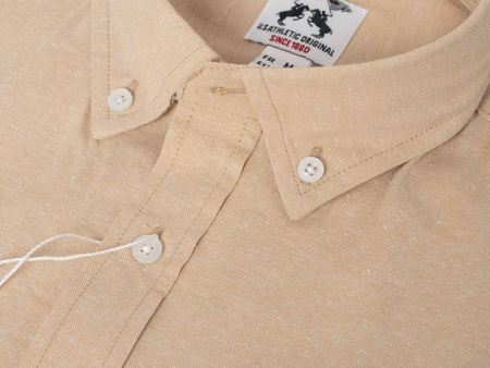 U.S ATHLETIC ORIGINAL - KOSZULA MĘSKA 88896/BEIGE