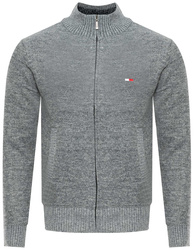 SWETER MĘSKI - S8660 JASNOSZARY