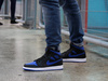 AIR JORDAN 1 MID "Black Hyper Royal" 554724-068