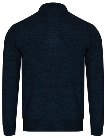 SWETER MĘSKI Z POŁGOLFEM - 8157 NAVY BLUE