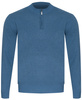 SWETER MĘSKI Z PÓŁGOLFEM - K6011 JASNONIEBIESKI