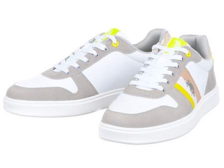 BUTY U.S. POLO ASSN. - ROKKO003D-LGR-WHI01